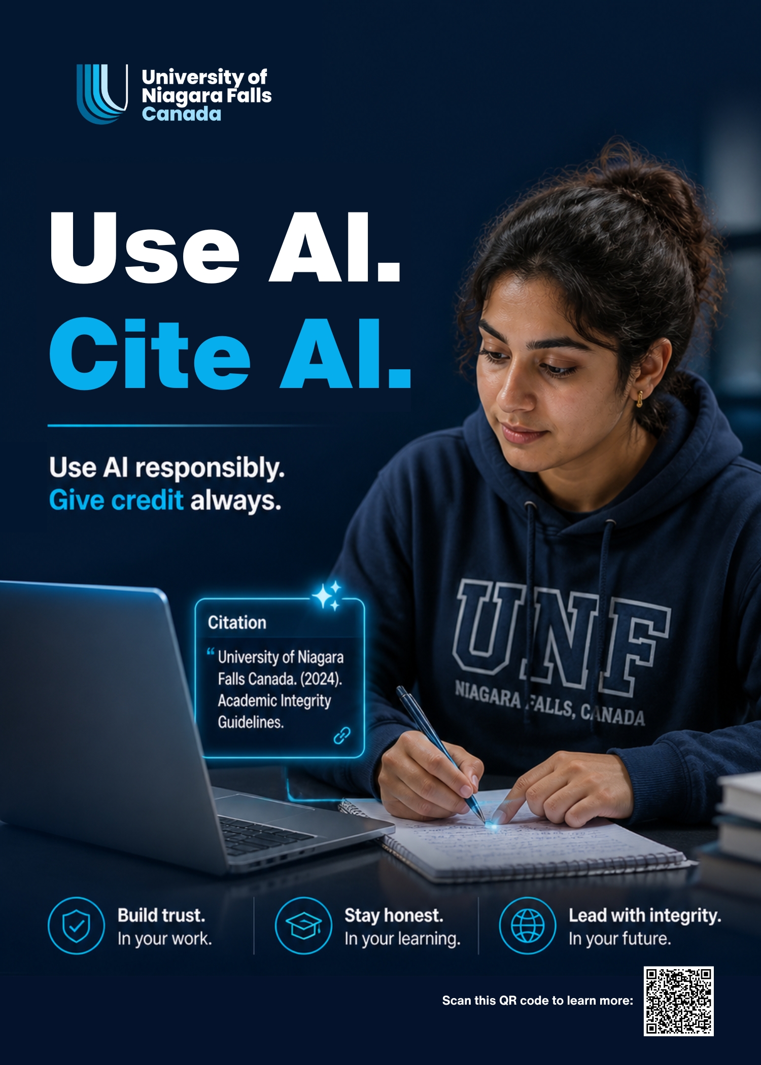 Third digital billboard visual from the Responsible GenAI Use campaign.